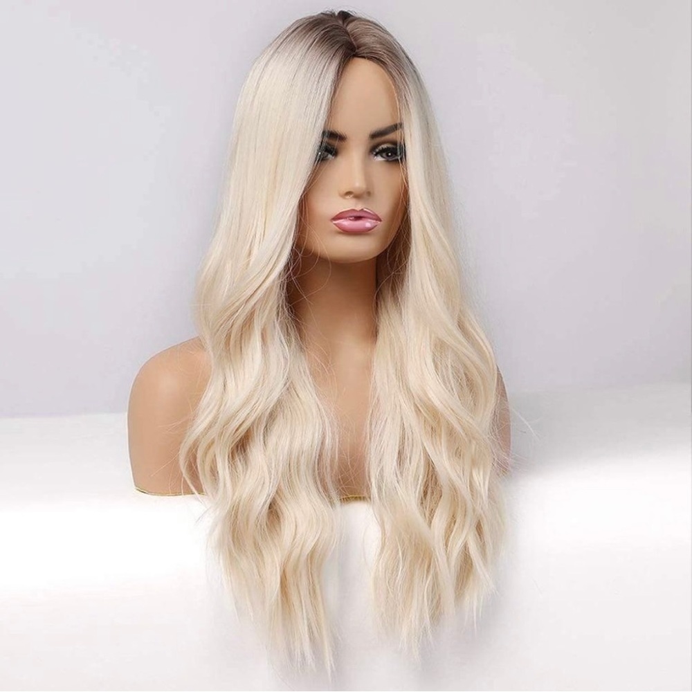 ZyZi Long Wig for Women Ombre Blonde - Picture 3 of 6